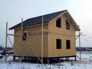 Haus nach Projekt „Metschta pl.4“, Siedlung Pervyy: Fertiges Haus