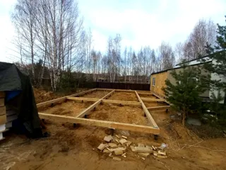 Haus nach individuellem Projekt, KP „Jaroslawskoje Wsmorje“: Fundament und Grundrahmen