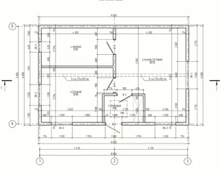 Haus 47 m² nach individuellem Projekt, Dorf Shirokovo: Projektgrundriss