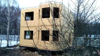 Haus nach Projekt „Ewropa“, SNT „Weteran-5“: Wandmontage
