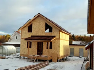 Haus nach Projekt „Elisej“, Region Wologda: Fertiges Haus