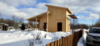 55 m² ev, özel proje, “Ivanovets” SNT: tamamlanmış ev