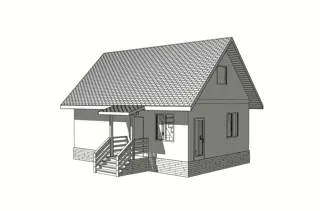 108 m² house built to a custom design, Maltsevo village