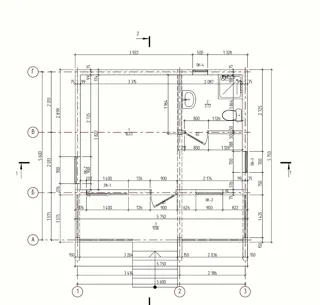 30 m² house, “Nezhnost 4” design, Yaroslavl Region: design floor plan