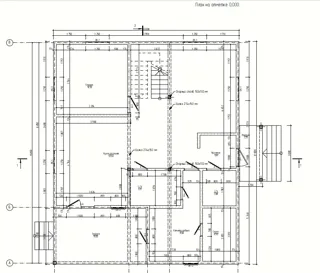 Custom-design house, Yadrominskoe village: project floor plan