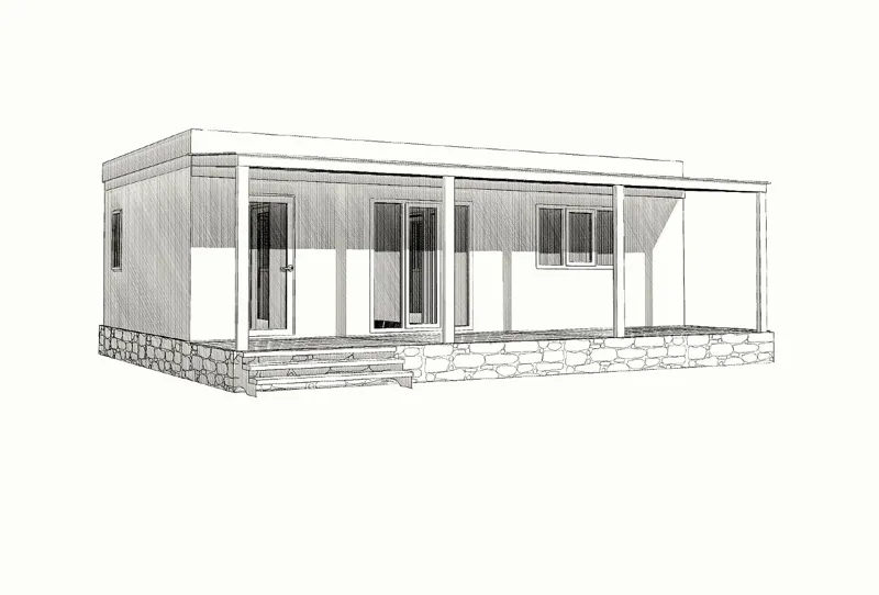 Haus 65 m², individuelles Projekt, SNT „Grifon“