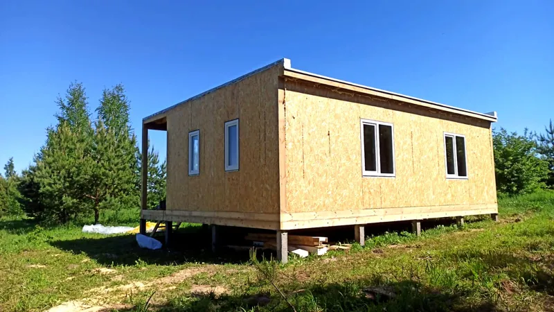 Haus 62 m² nach individuellem Projekt, Dorf Senkino