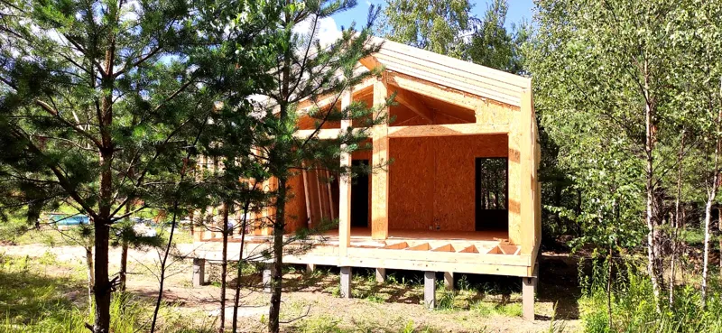 Özel projeye göre 54,5 m² ev, Barskoe köyü
