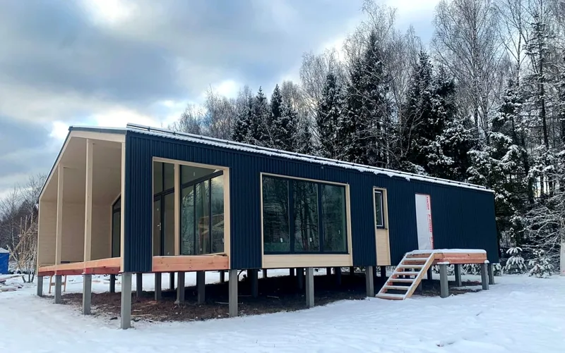 Haus nach dem Projekt „Barnhouse 110“