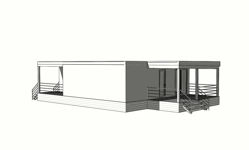 Özel projeye göre 110 m² ev, Leningrad bölgesi