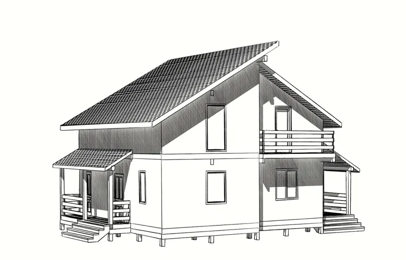 Дом 148 м² по индивидуальному проекту, д. Ябедино