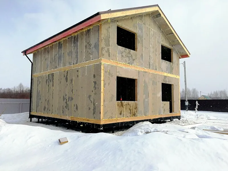 Haus nach individuellem Projekt, Dorf Greshnevo