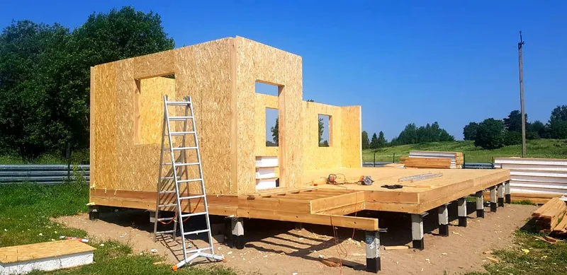 Haus 75 m² nach individuellem Projekt, Siedlung Mikhaylovka