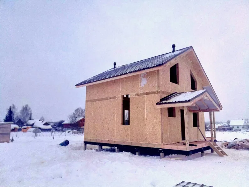 Haus nach Projekt „Dmitrowo“, Dorf Lupychevo
