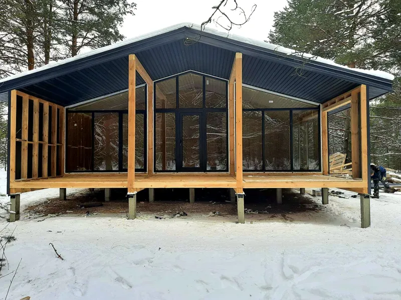 Haus nach dem Projekt „Barnhouse 110“