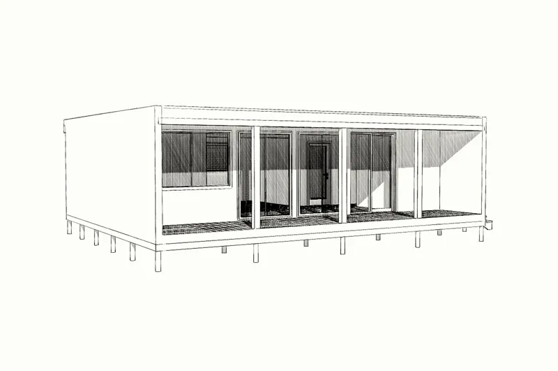 Haus 79 m², individuelles Projekt, SNT „Tschernitschnyj“