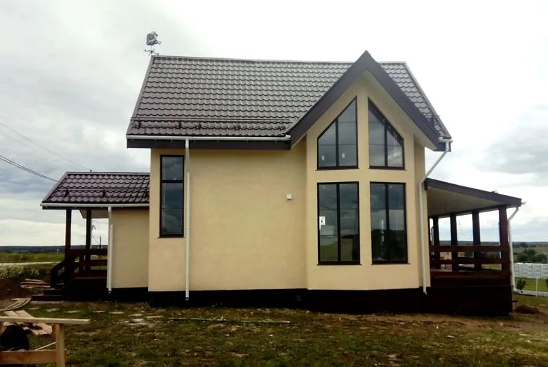 Haus nach Projekt „Garmonija 122.89“, Dorf Shirino