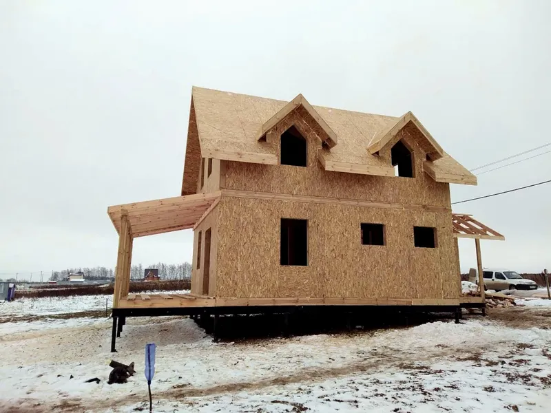 Haus nach Projekt „Garmonija 122.89“, Region Tula