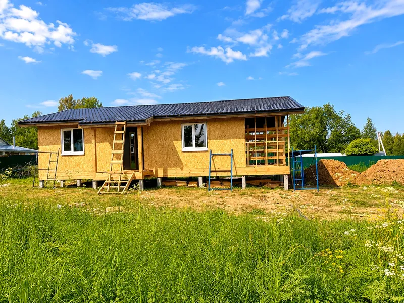 Дом 93,54 м² по индивидуальному проекту, п. Караваево